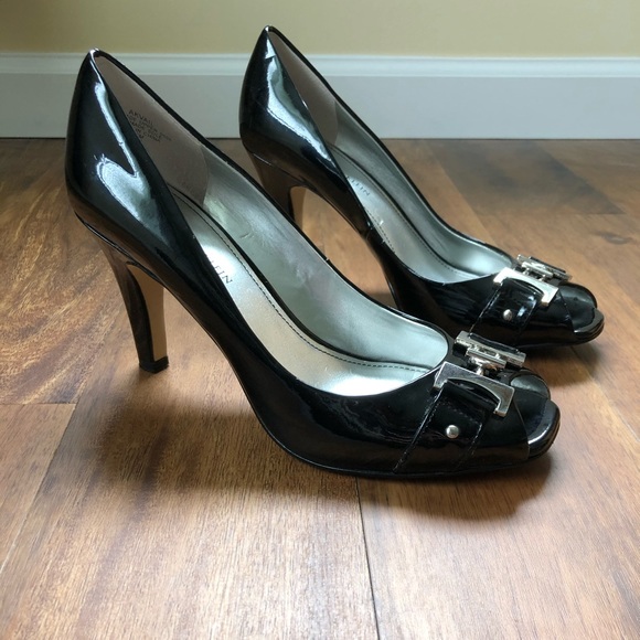 Anne Klein Shoes - Anne Klein Black Peep Toe Pumps